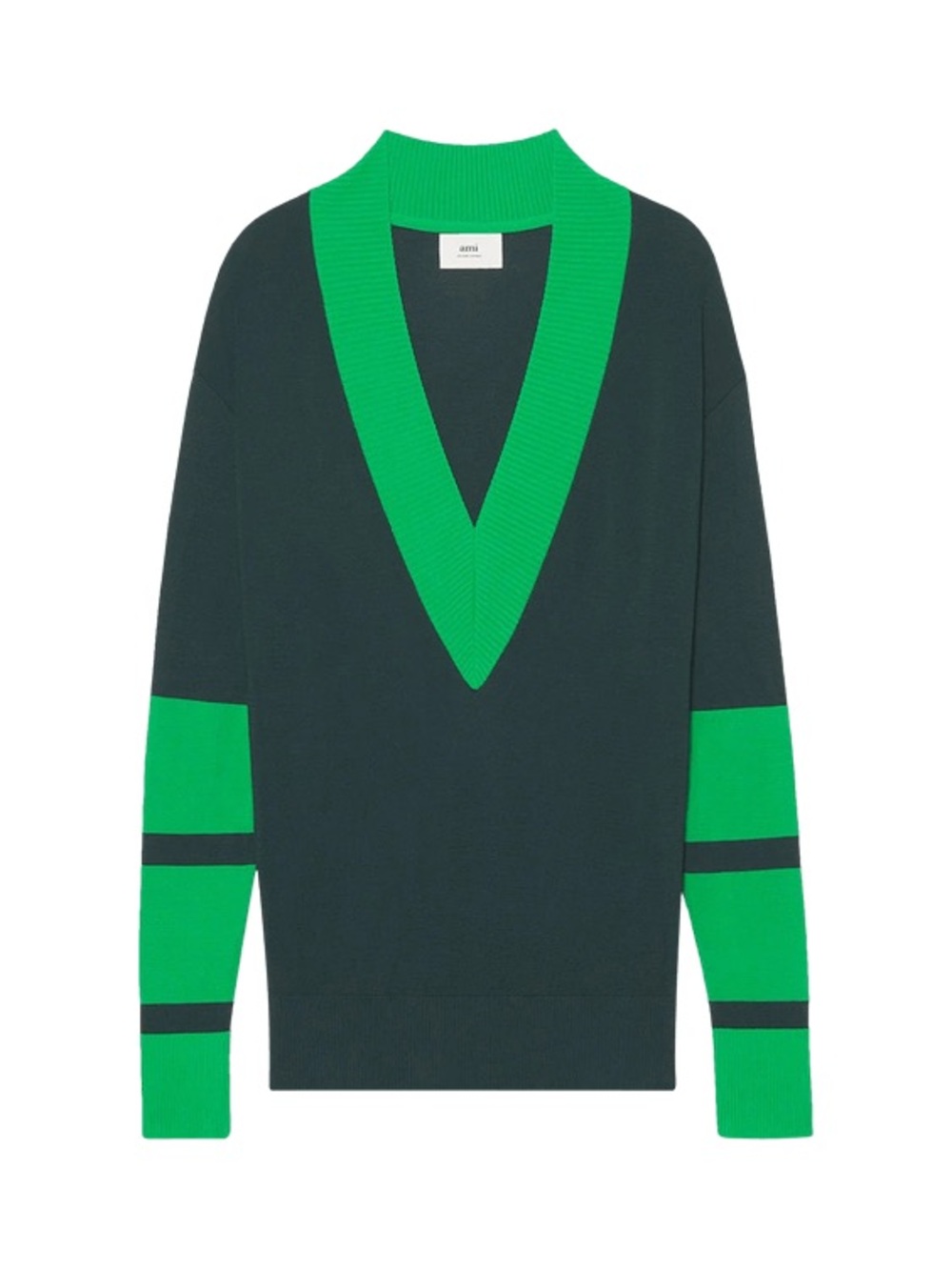 Ami Paris V Neck Sweater
'Evergreen/Green'